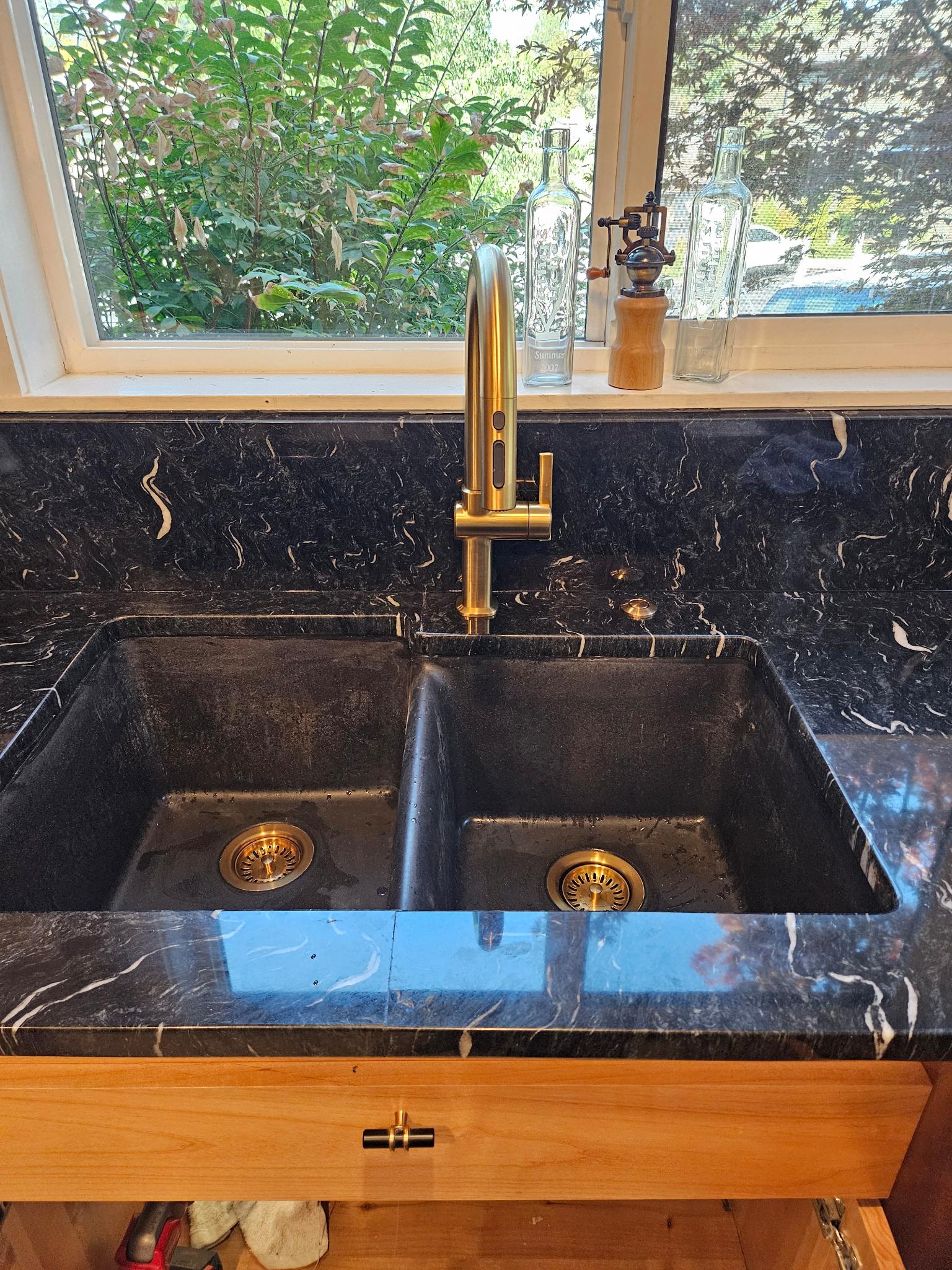 Black Marble Sink